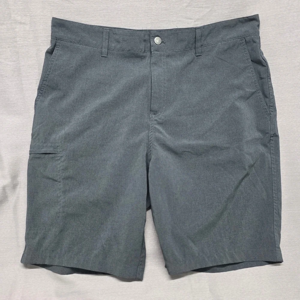 Panama Jack Mens Hybrid Performance‎ Shorts Charcoal Gray Heather Size 36 Tech